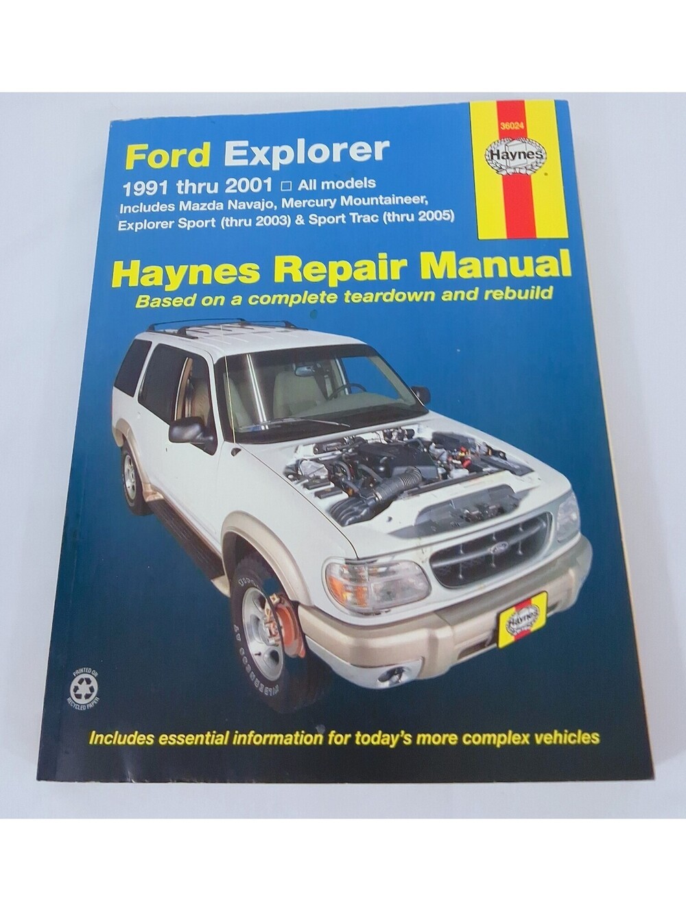 Ford Explorer and Mazda Navajo 1991 Thru 2001, Mercury Mountaineer 1997 Thru...
